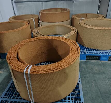 BGO Non Asbestos Woven Brake Lining for Ship Anchor Brake with 200℃ Working Temperature and 5-35mm Thickness Range