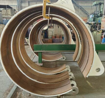6100 BGO 구리 와이어 강화 비 아스베스ቶስ 직물 브레이크 부리 200°C 열 저항 및 5-35mm 두께